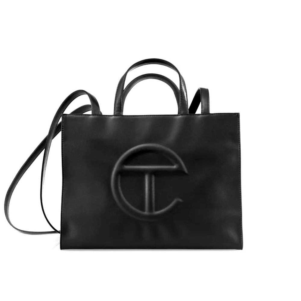 Telfar Black Medium Shopping Bag